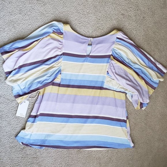 AVA JAMES Stripe Top - Picture 3 of 6